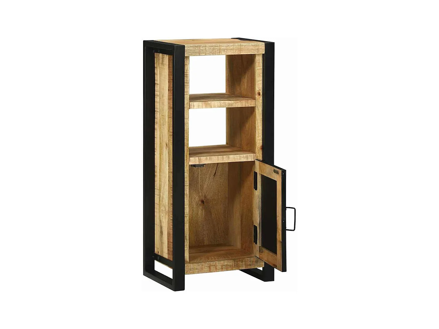 Cabinet de Salle de Bain Marron Bois de manguier massif