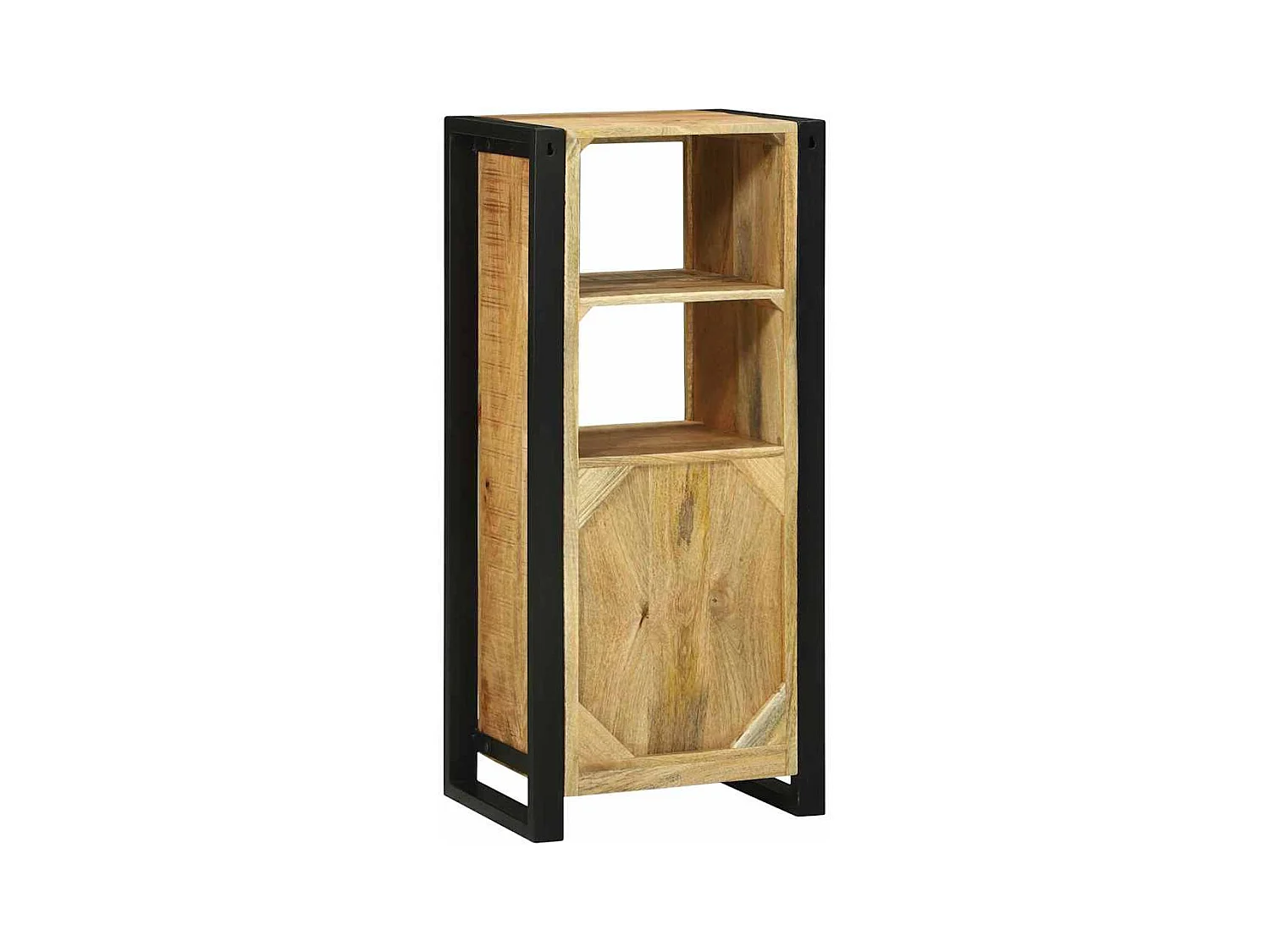 Cabinet de Salle de Bain Marron Bois de manguier massif