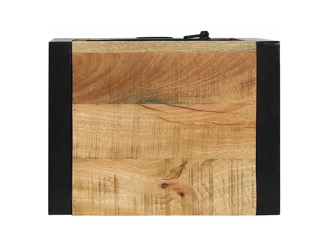 Cabinet de Salle de Bain Marron Bois de manguier massif