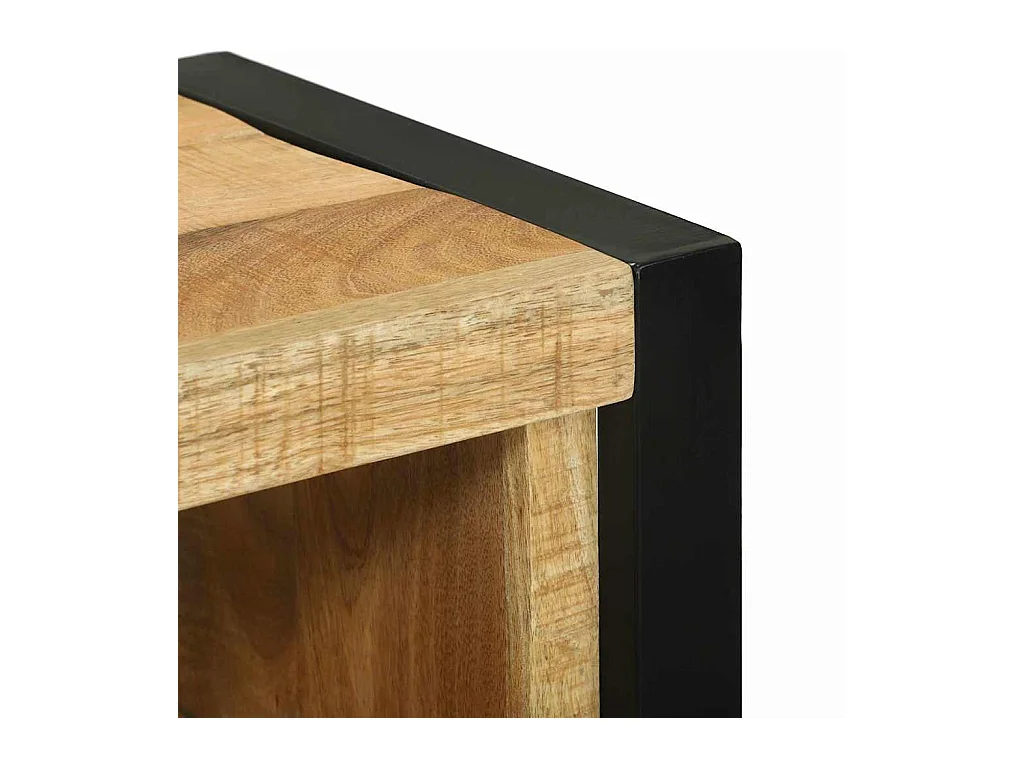 Cabinet de Salle de Bain Marron Bois de manguier massif