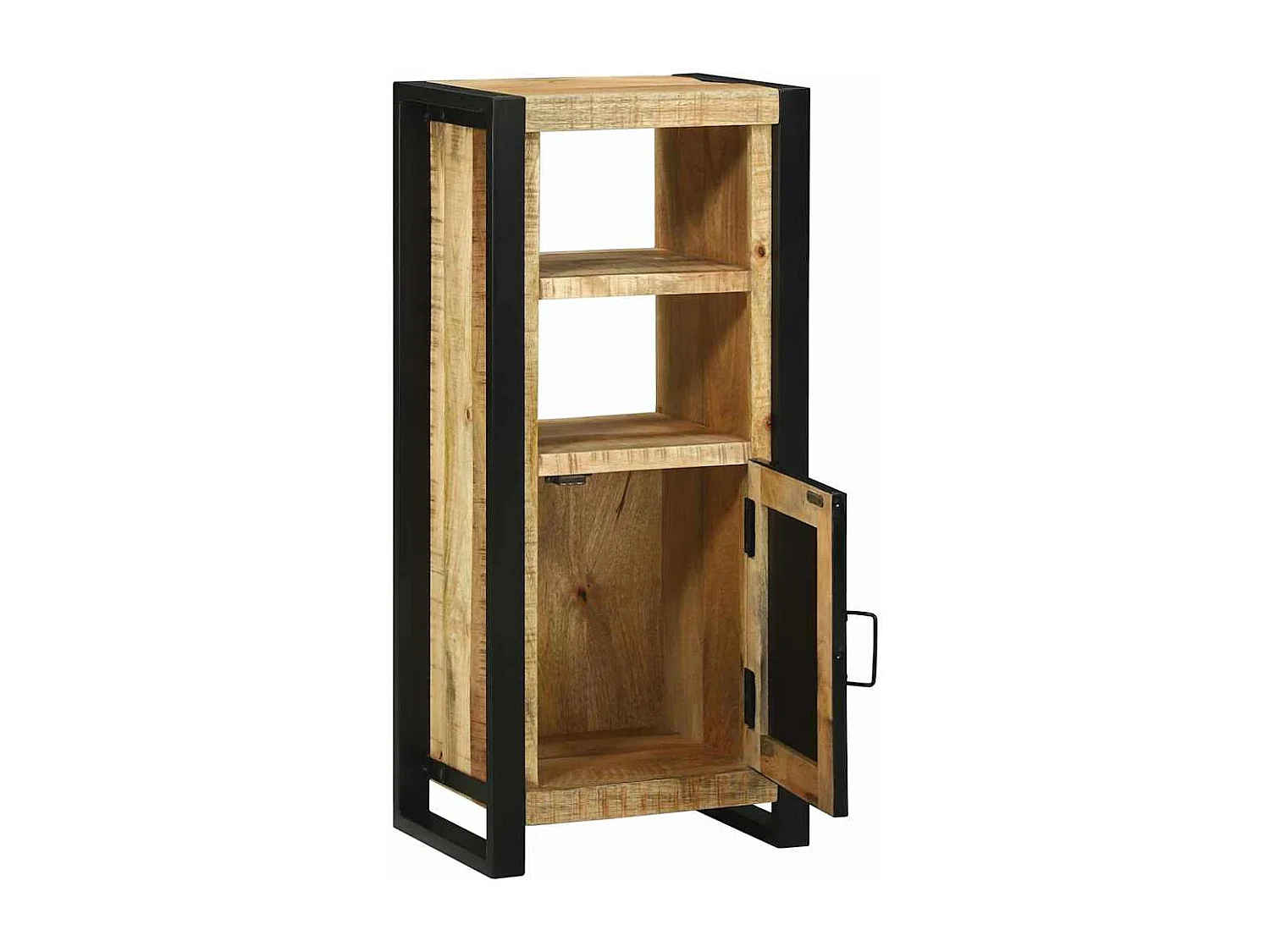 Cabinet de Salle de Bain Marron Bois de manguier massif