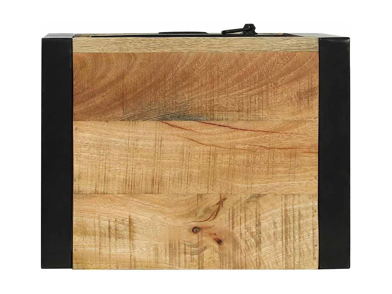 Cabinet de Salle de Bain Marron Bois de manguier massif