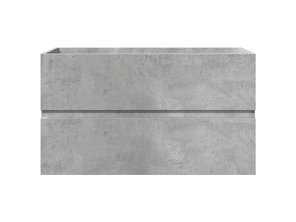 Ensemble de meubles de salle de bain 3 pcs gris béton