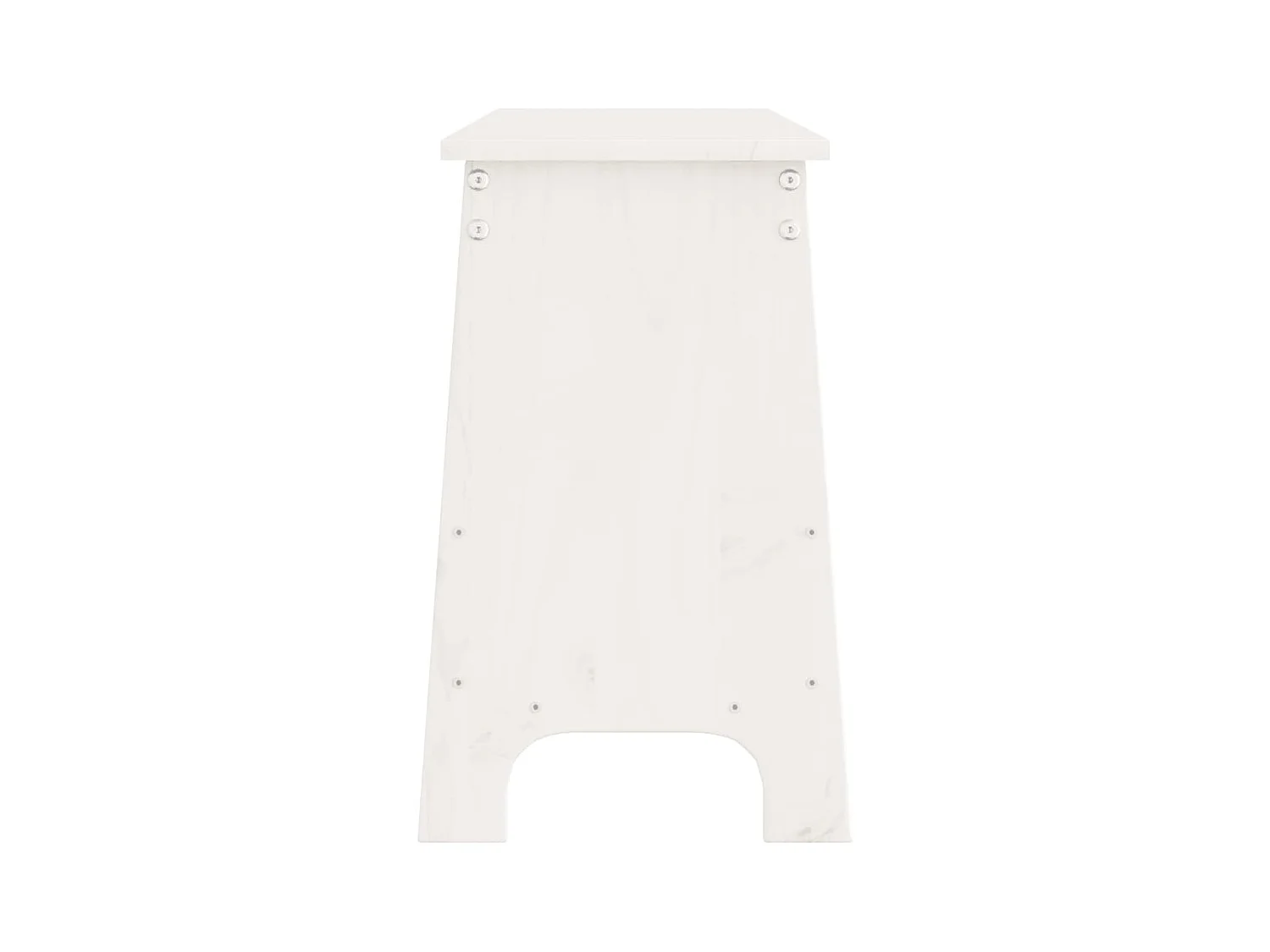 Banc d'entrée blanc 160x28x45 cm bois de pin massif