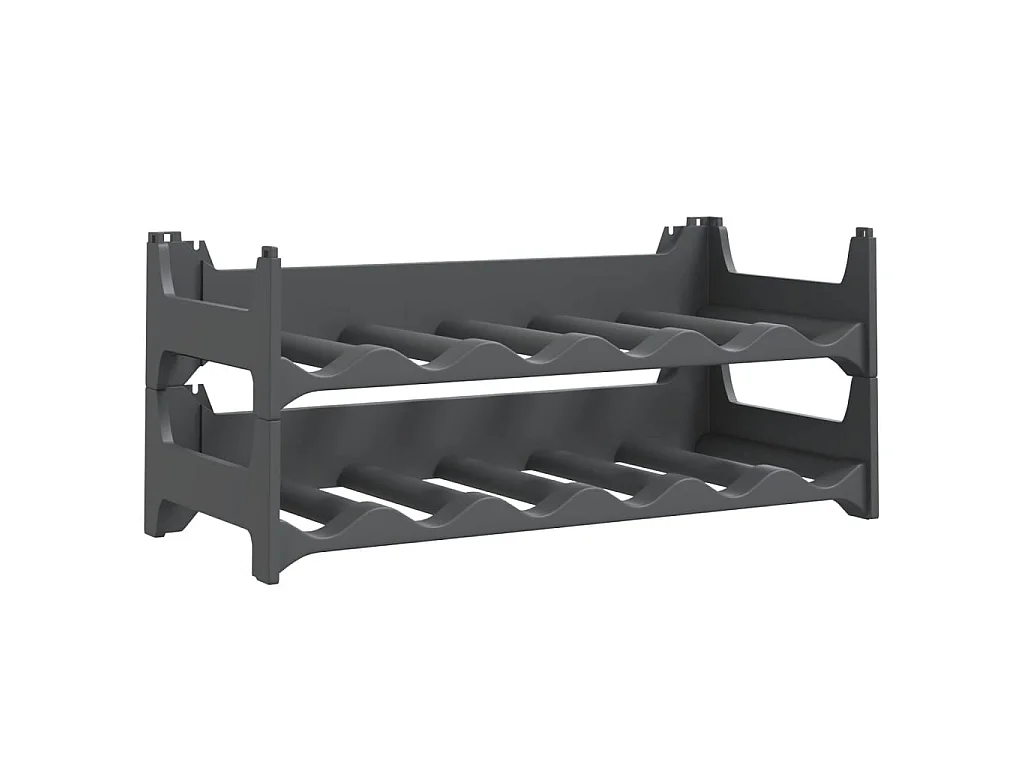 Casier à vin pour 12 bouteilles PP empilable