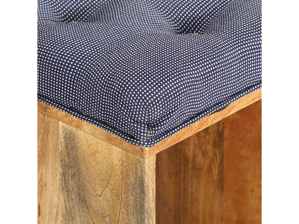 Halbankje 100x35x47 cm massief mangohout