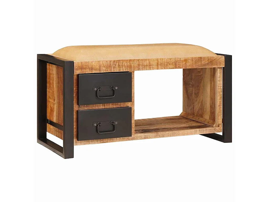 Banco de arrumação Castanho 80 x 35 x 40 cm