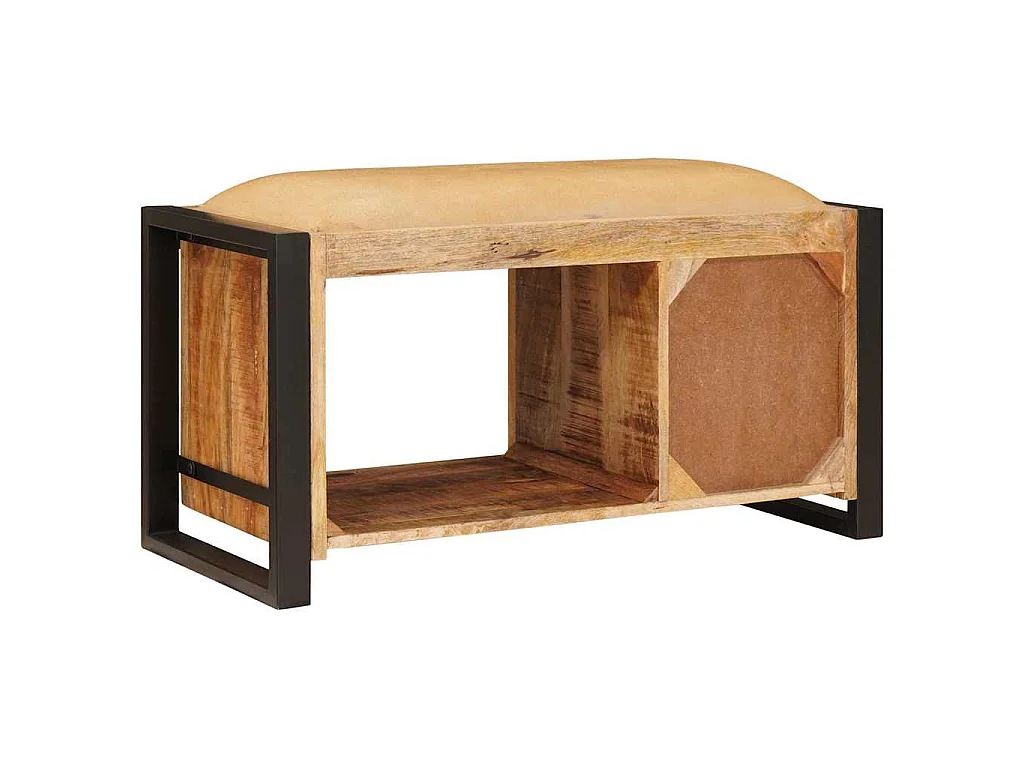 Banco de arrumação Castanho 80 x 35 x 40 cm