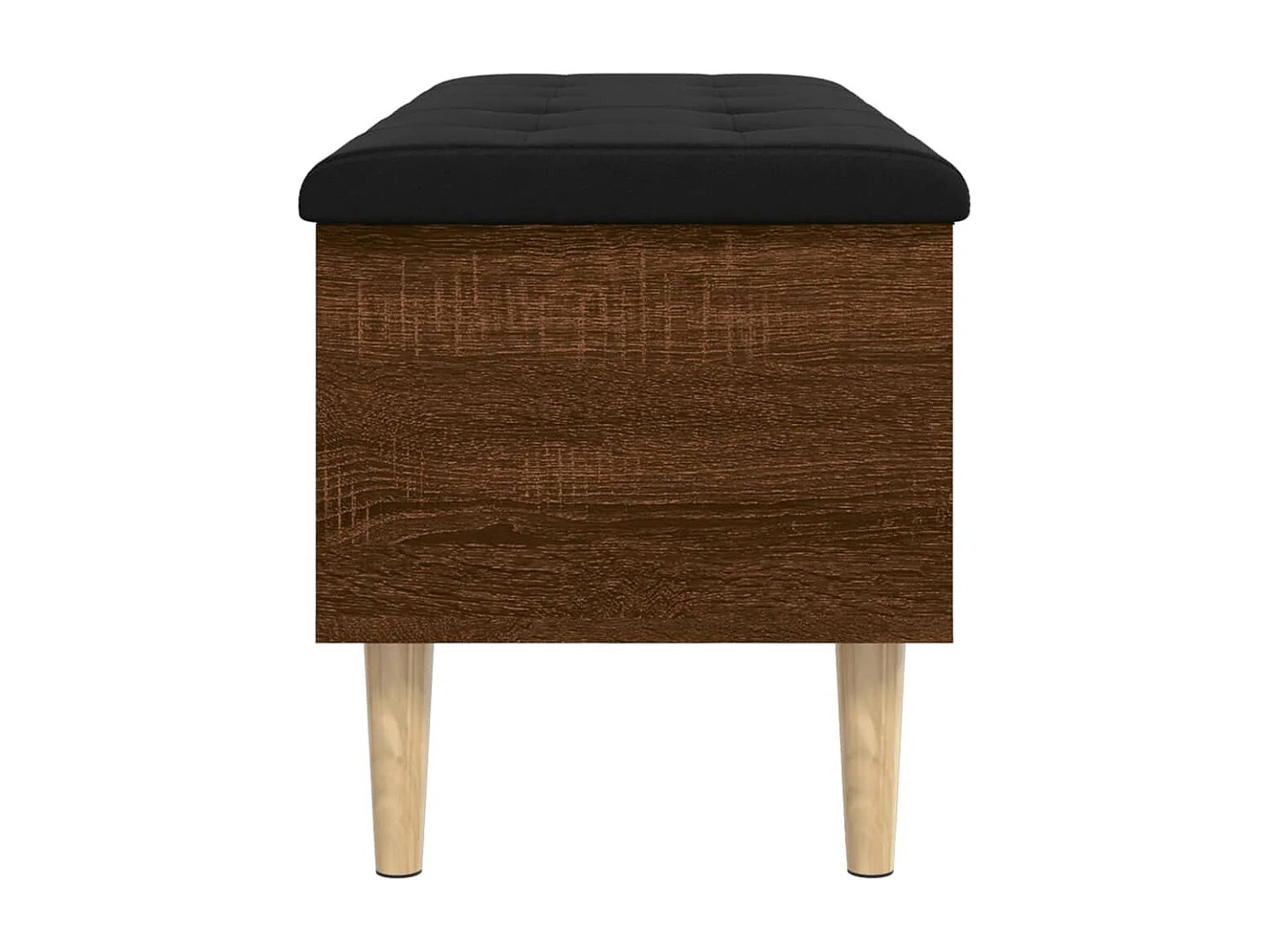 Banc de rangement chêne marron 102x42x46 cm bois d'ingénierie