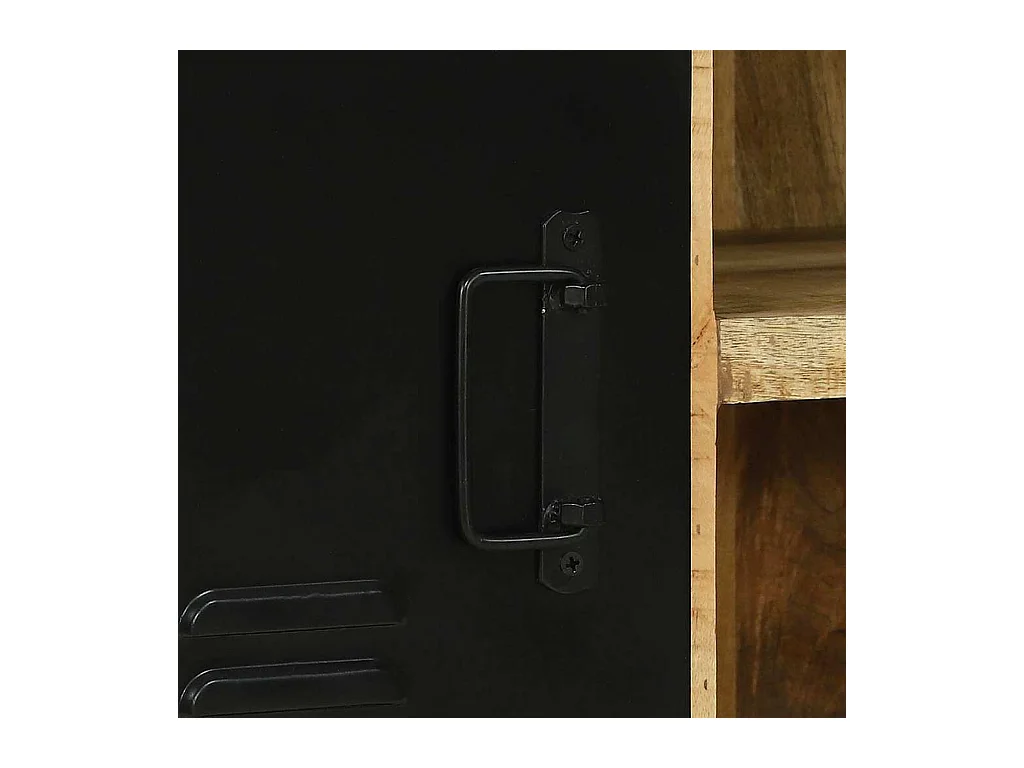 Bankschrank Braun 100 x 35 x 50 cm Massivholz Mango