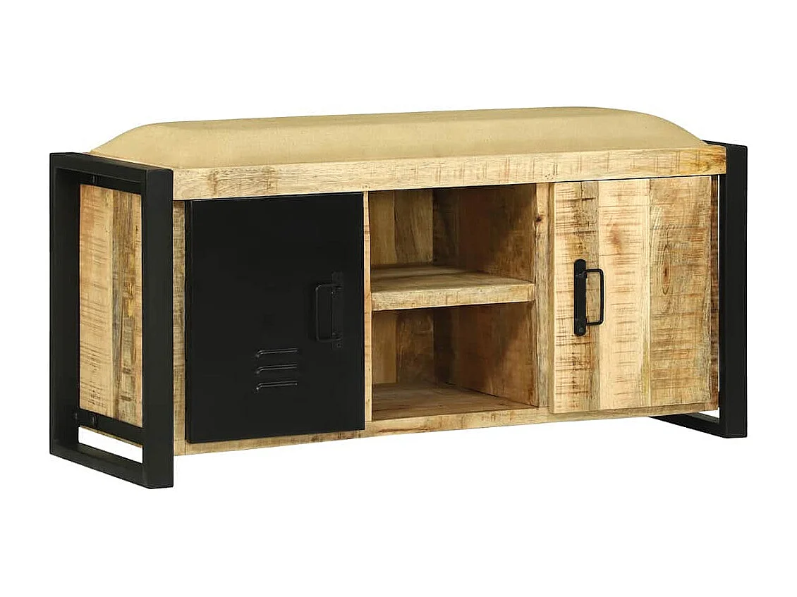 Bankkast Bruin 100 x 35 x 50 cm Massief mangohout