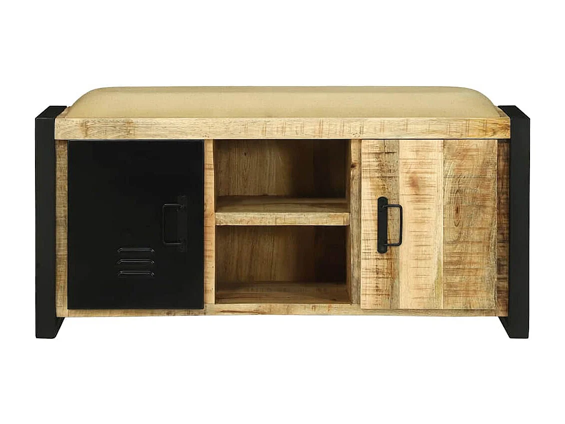 Bankkast Bruin 100 x 35 x 50 cm Massief mangohout