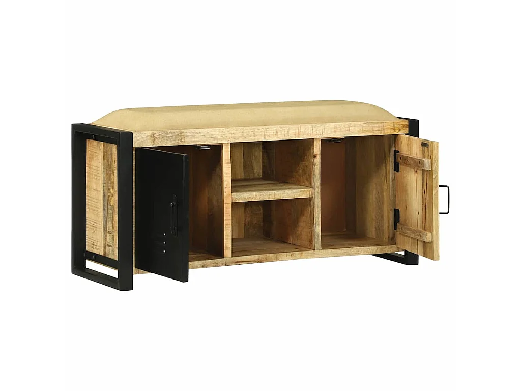 Cabinet Banc Marron 100 x 35 x 50 cm Bois de manguier massif
