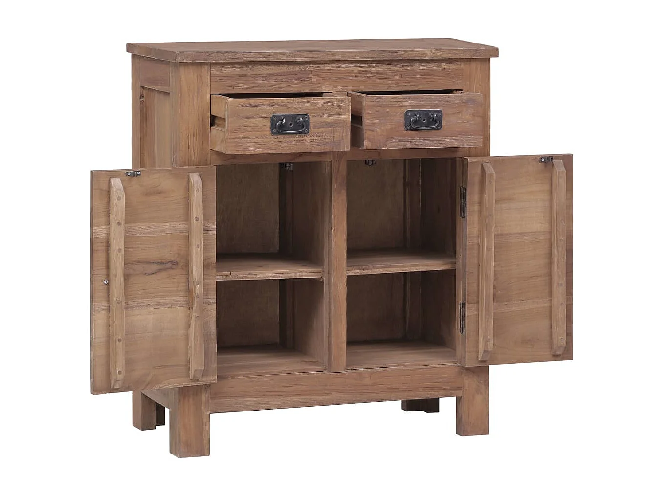 Credenza 65x30x75 cm in Legno Massello di Teak