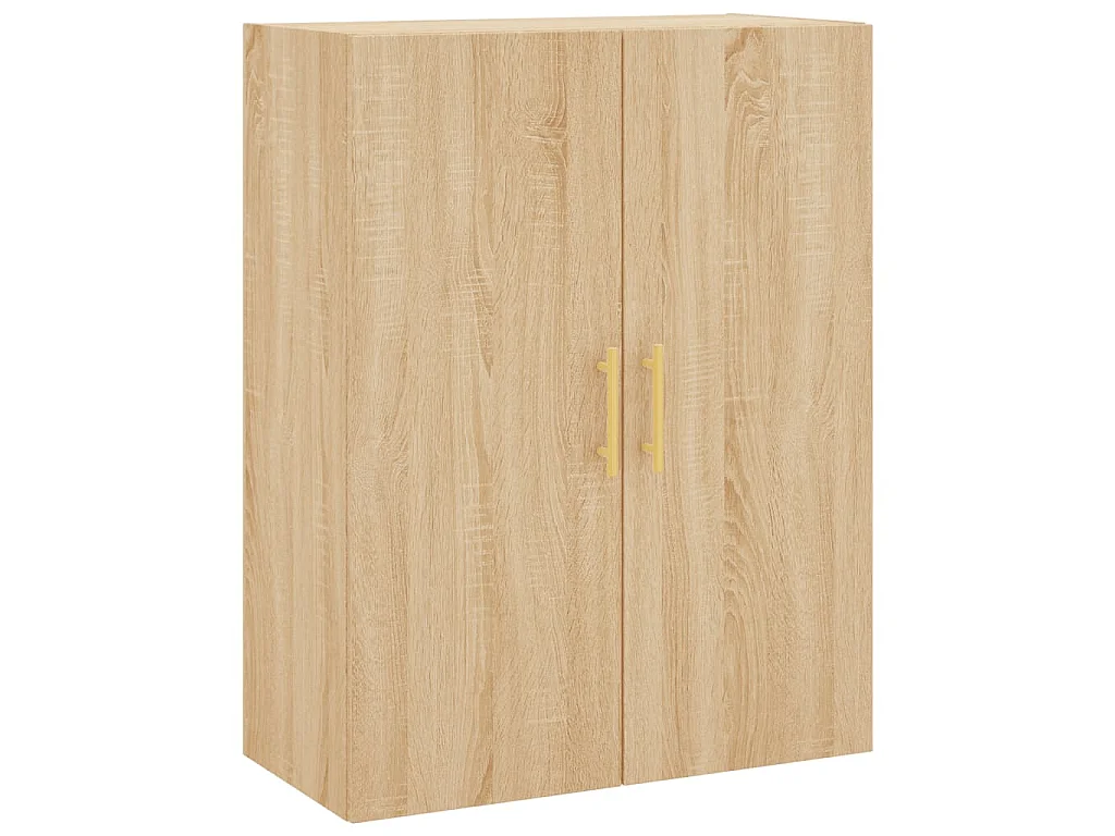 Hangkasten 2 st 69,5x34x90 cm sonoma eikenkleurig