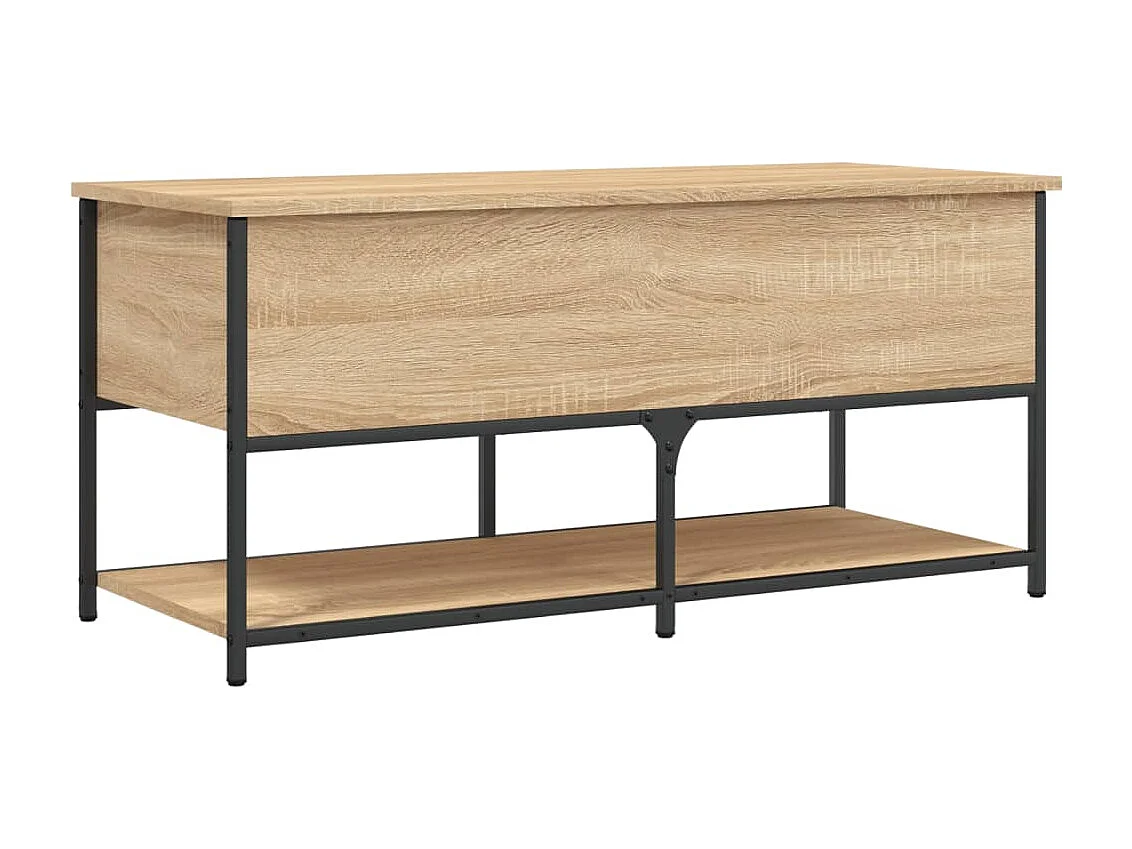 Sitzbank mit Stauraum Sonoma-Eiche 100x42,5x47 cm Holzwerkstoff