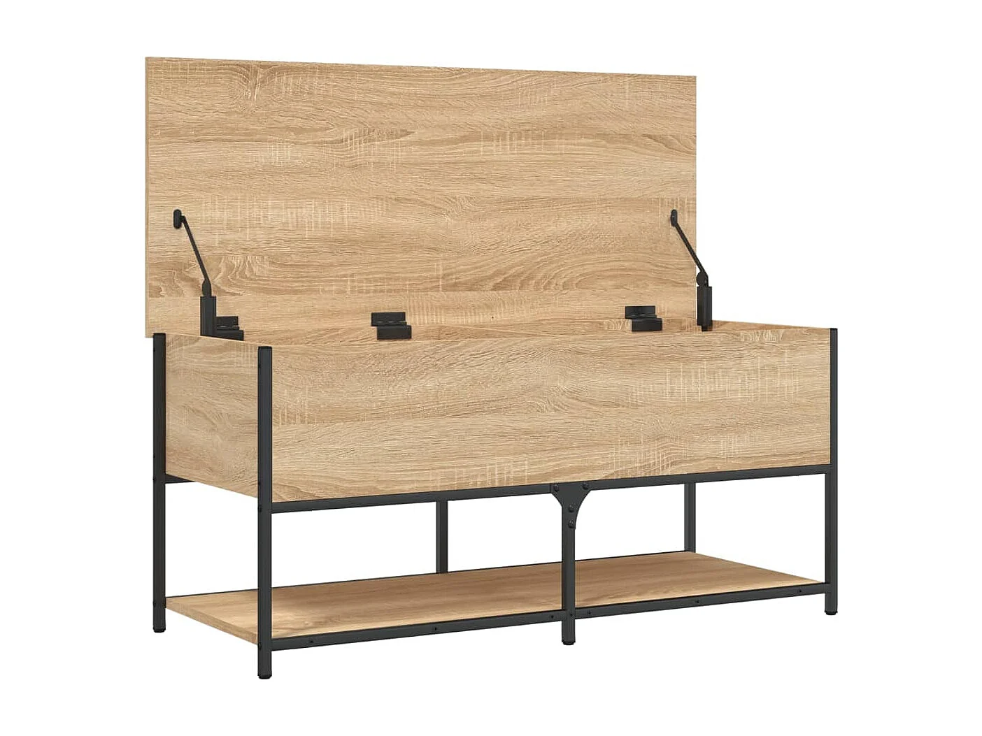 Sitzbank mit Stauraum Sonoma-Eiche 100x42,5x47 cm Holzwerkstoff