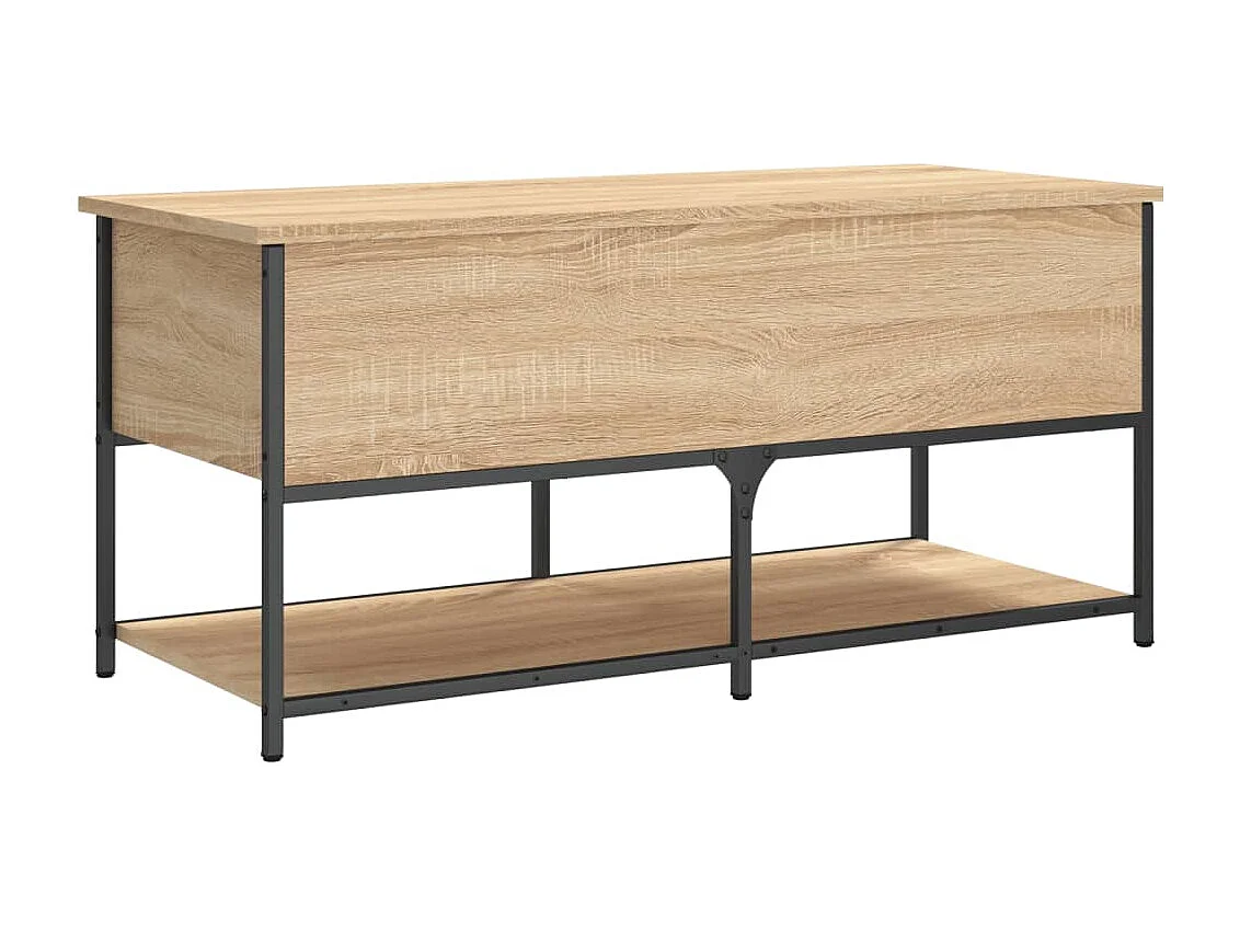 Sitzbank mit Stauraum Sonoma-Eiche 100x42,5x47 cm Holzwerkstoff