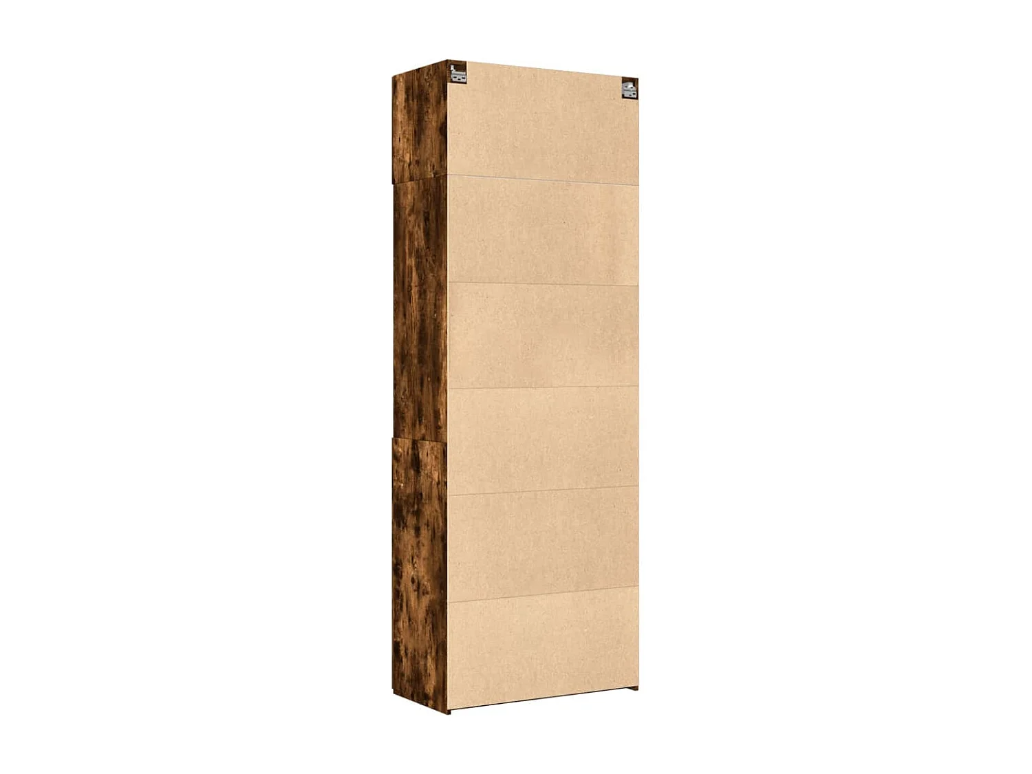 Armoire de rangement chêne fumé 80x42,5x225cm bois d'ingénierie