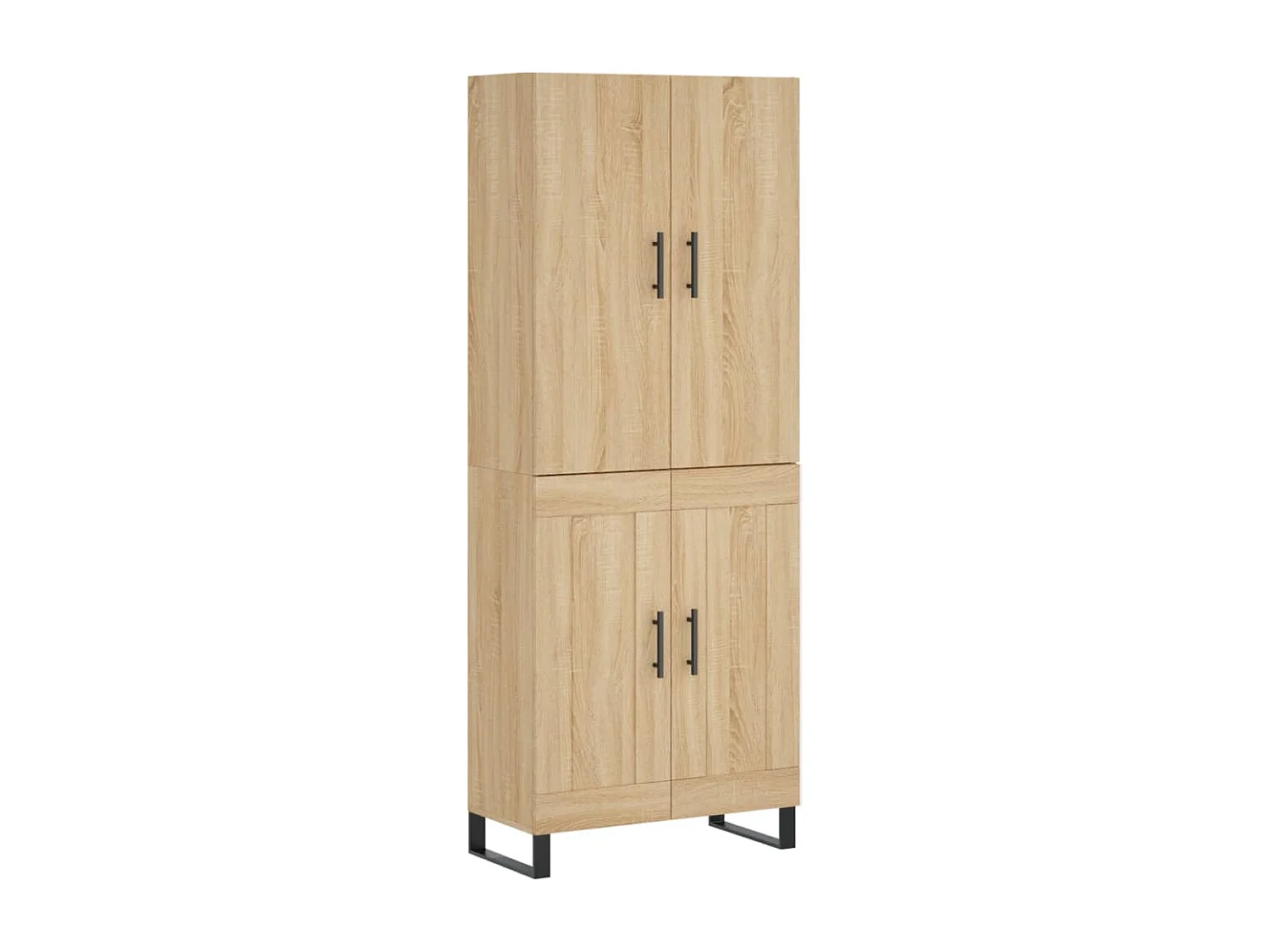 Hoge kast 69,5x34x180 cm bewerkt hout sonoma eikenkleurig