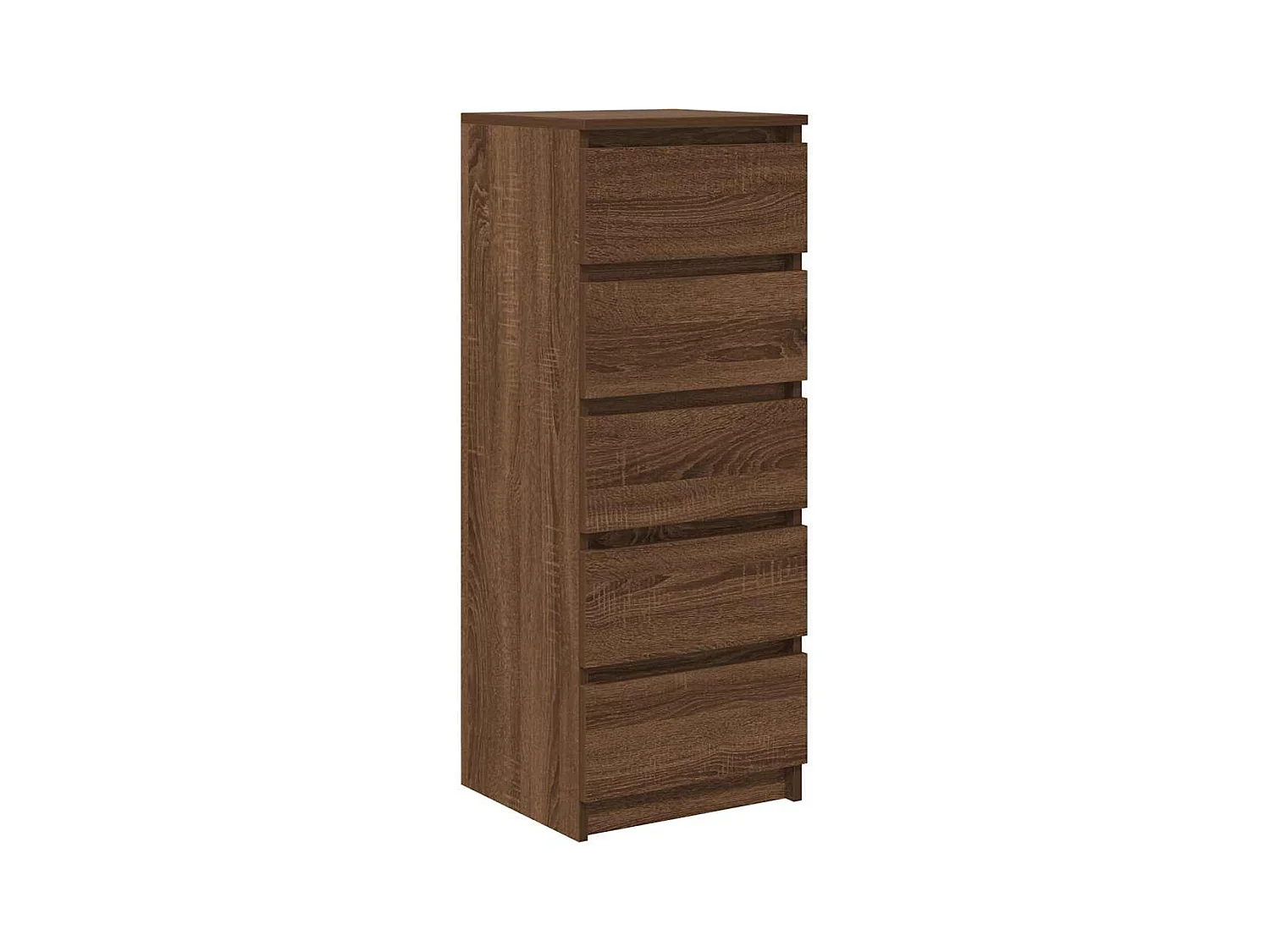 Buffet avec tiroirs chêne marron 37,5x35x99cm bois d'ingénierie