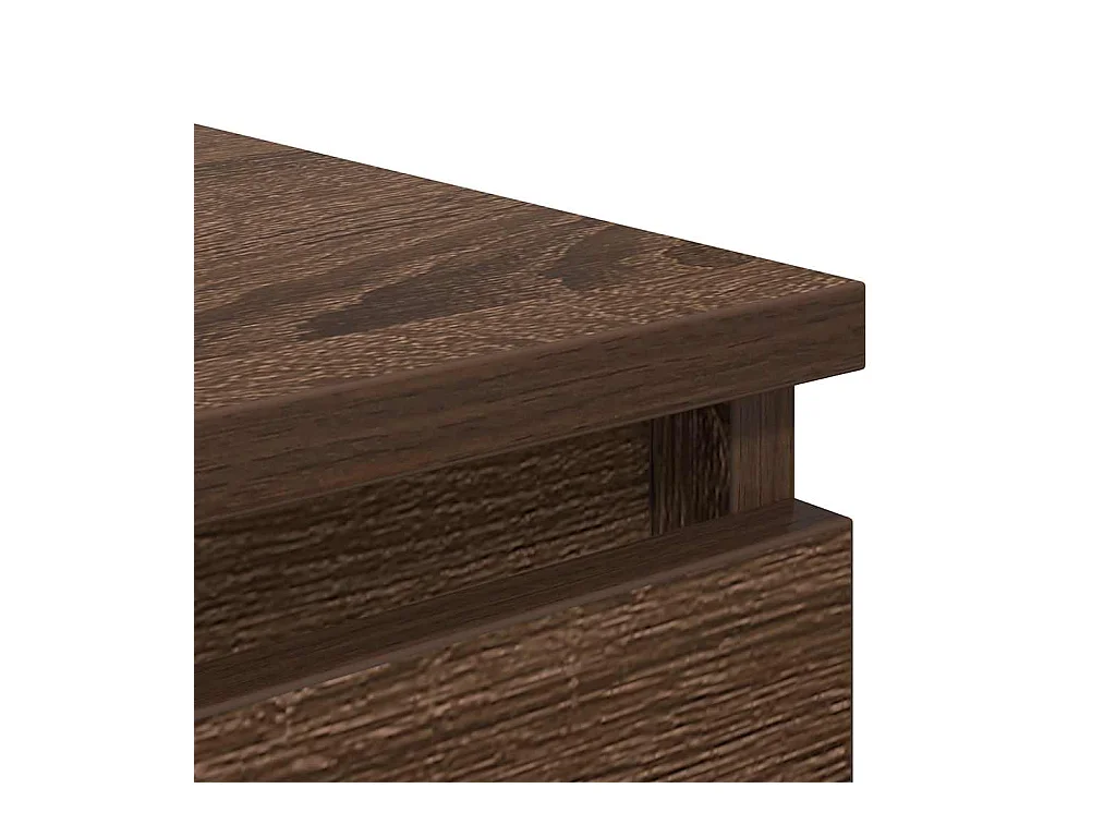 Buffet avec tiroirs chêne marron 37,5x35x99cm bois d'ingénierie