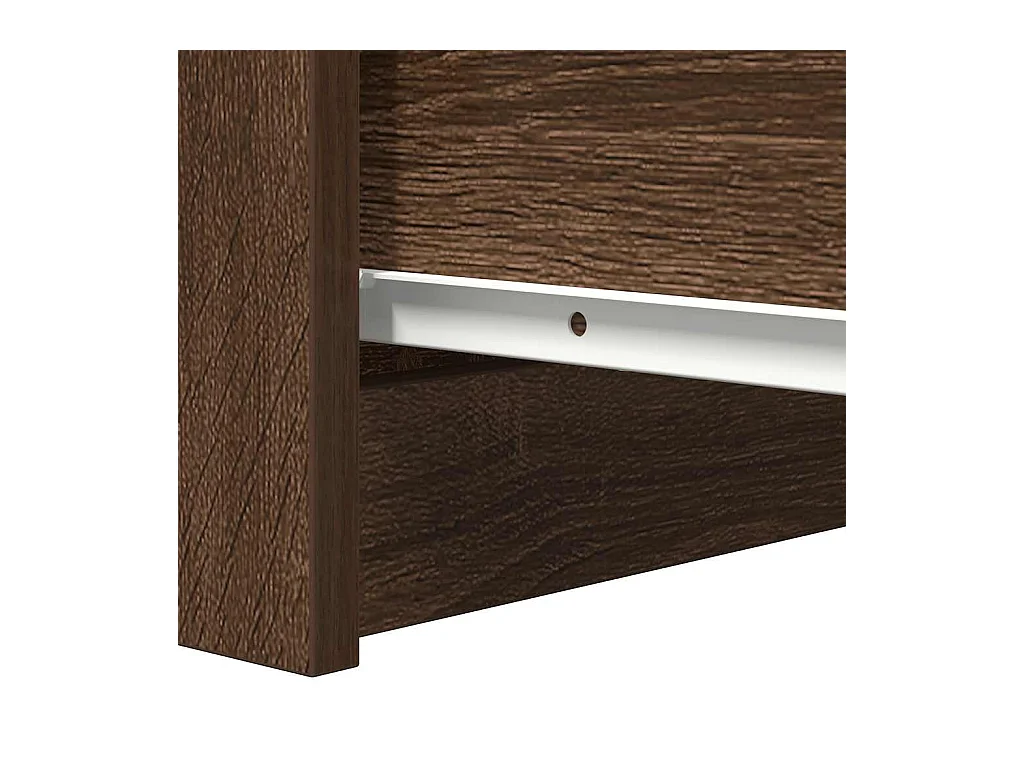 Buffet avec tiroirs chêne marron 37,5x35x99cm bois d'ingénierie