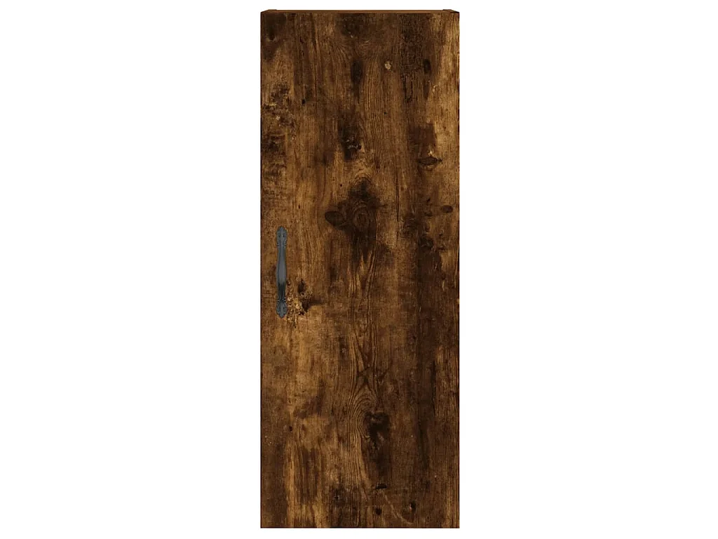 Aparador de madera contrachapada roble ahumado 34,5x34x180 cm