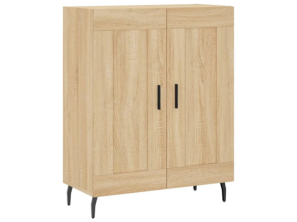 Hoge kast 69,5x34x180 cm bewerkt hout sonoma eikenkleurig