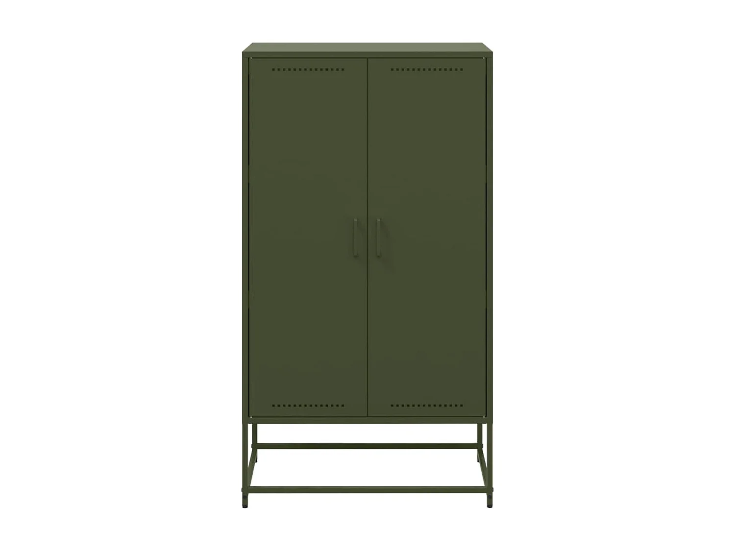 Aparador alto 68,5x38,5x123,5 cm aço verde azeitona