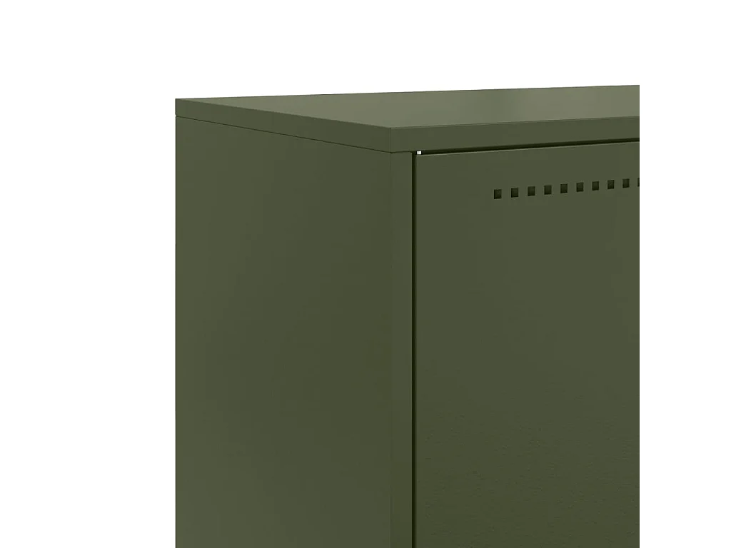 Aparador alto 68,5x38,5x123,5 cm aço verde azeitona