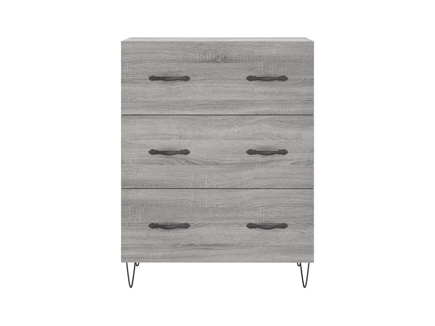 Highboard Grau Sonoma 69,5x34x180 cm Holzwerkstoff