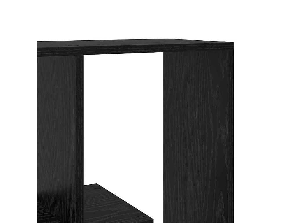 Boekenkast Zwart Eiken 67 x 25 x 162 cm Bewerkt hout