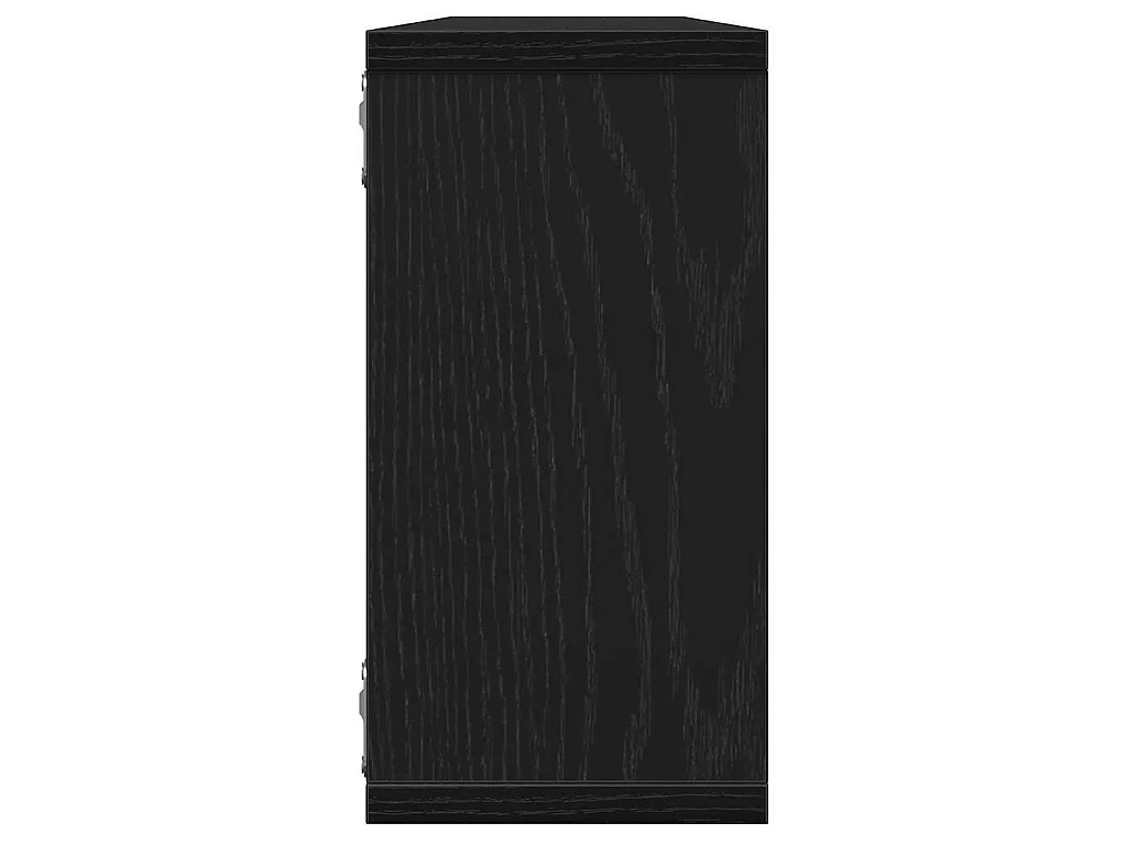 Wandrekken Kubusvormige 4 st 100x15x30 cm spaanplaat zwart