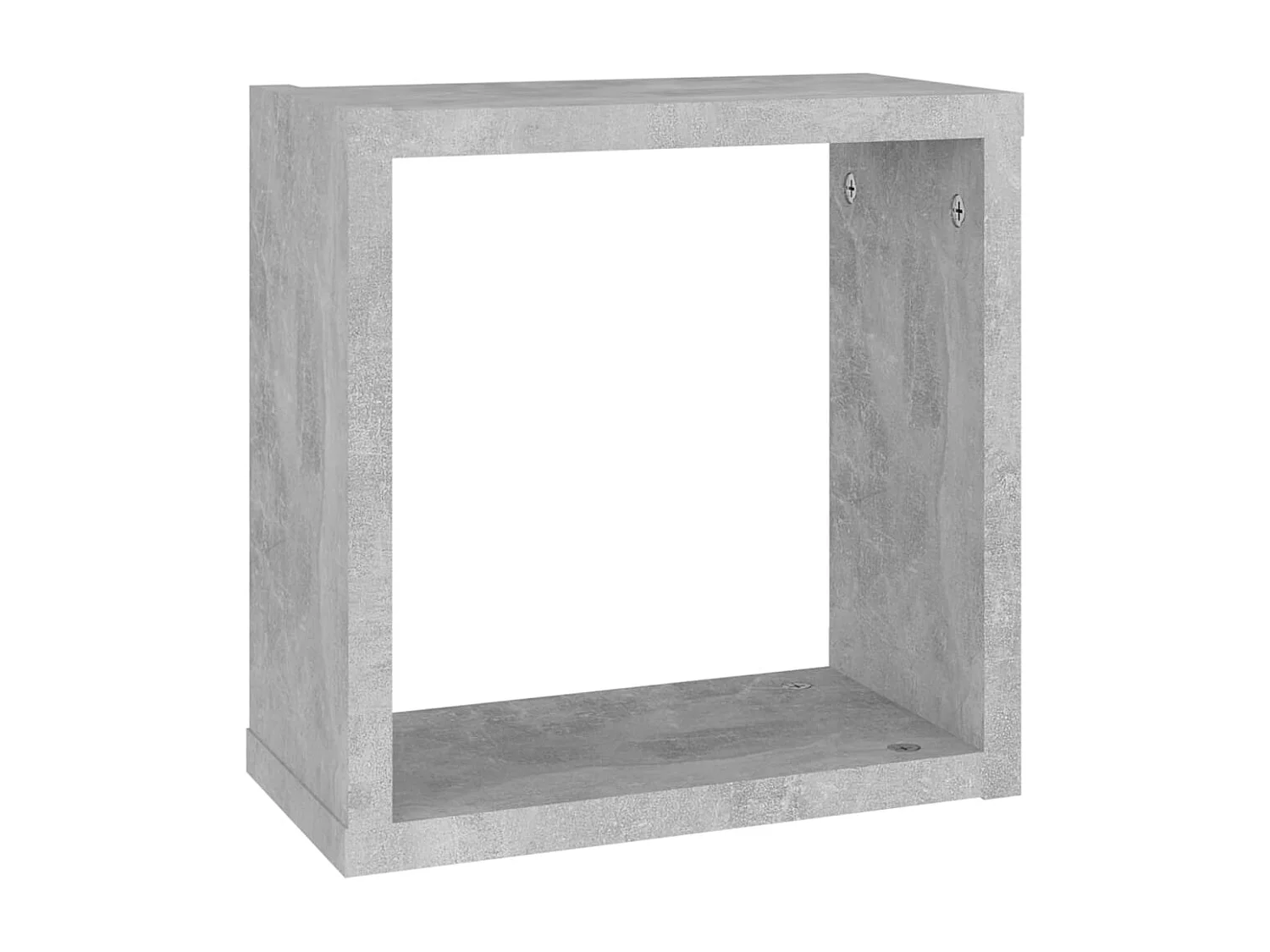 Étagères cube murales 4 pcs Gris béton 30x15x30 cm