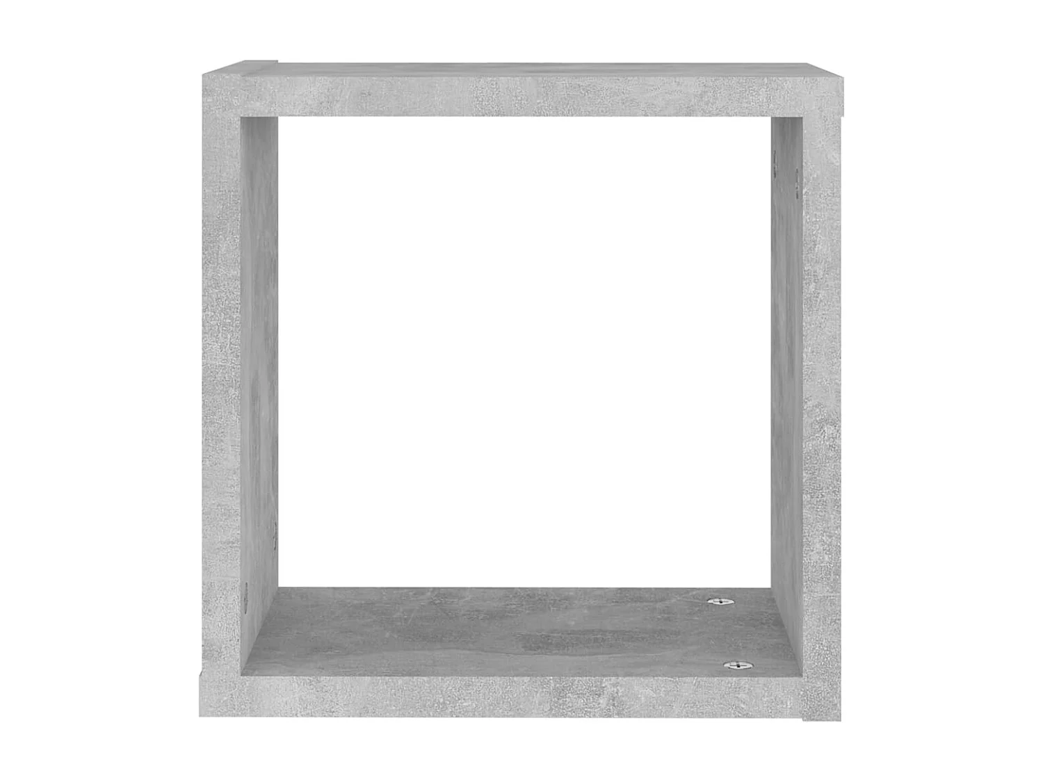 Étagères cube murales 4 pcs Gris béton 30x15x30 cm