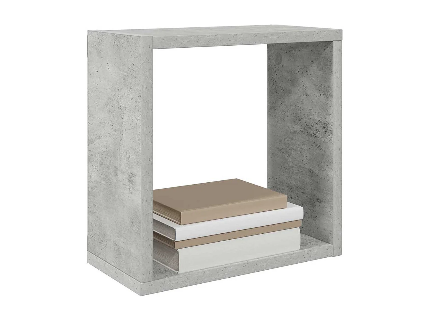 Würfelregale 4 Stk. Betongrau 30x15x30 cm