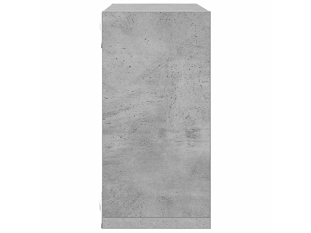 Mensole Parete a Cubo 4 pz Grigio Cemento 30x15x30 cm