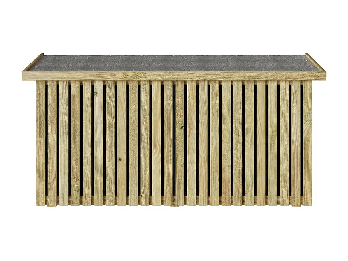 Caixa de Armazenamento para Jardim Natural 119 x 44 x 58,5 cm