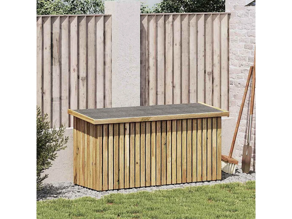 Tuinopslagdoos met opslag Naturel 119 x 44 x 58,5 cm