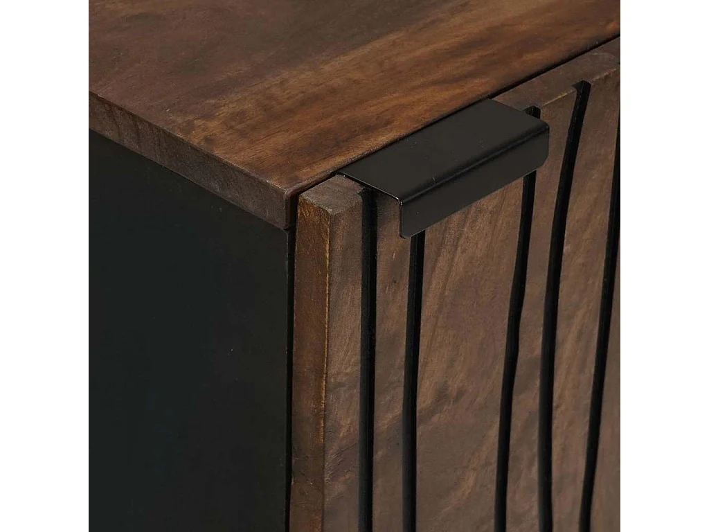 Sideboard Castanho 40 x 33 x 75 cm Madeira de mangueira maciça