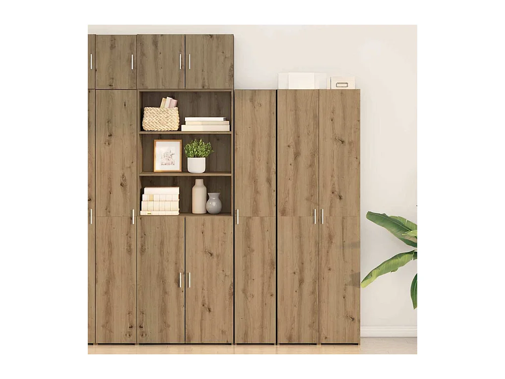 Haut Armoire chêne artisanal 30 x 42.5 x 185 cm
