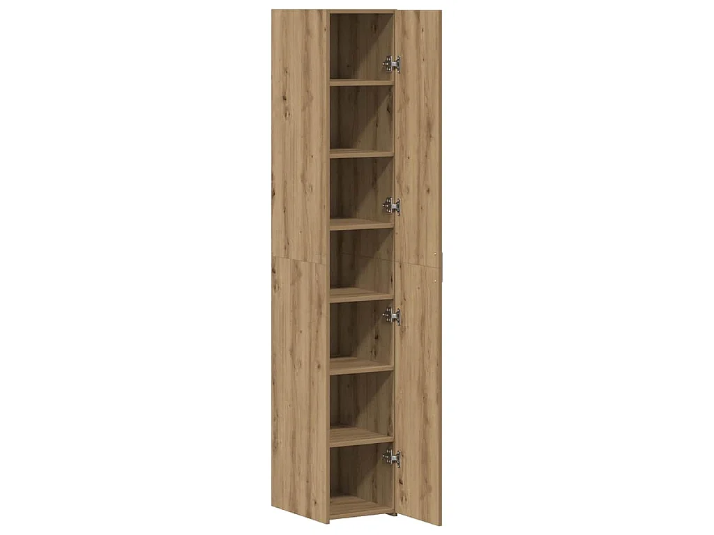 Credenza 2 pcs Rovere artigianale 30 x 42,5 x 185 cm