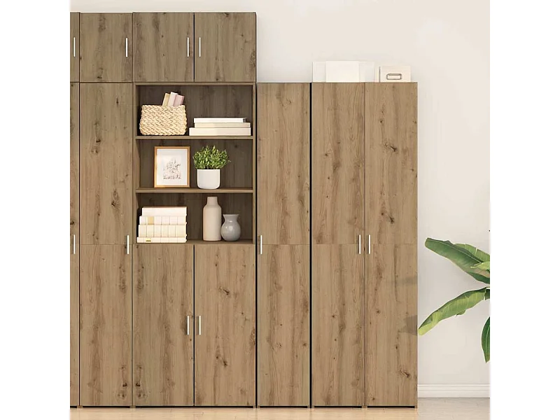 Haut Armoire chêne artisanal 30 x 42.5 x 185 cm