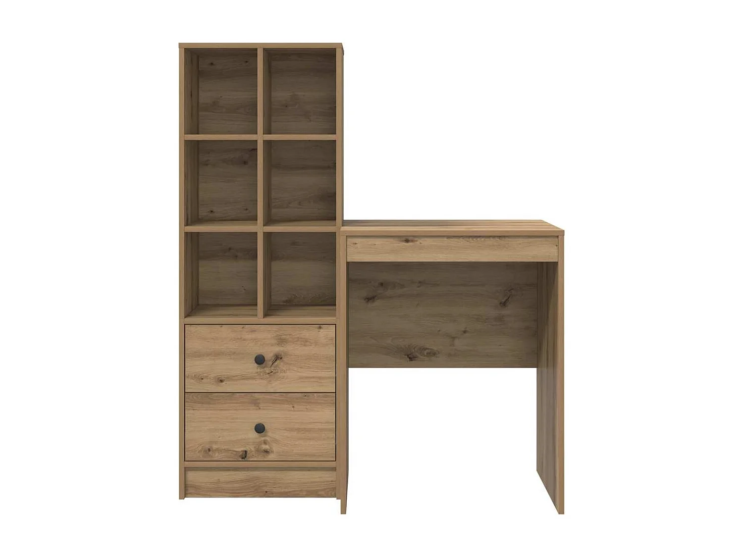 Bureau avec tiroir 2 pcs Chêne artisanal