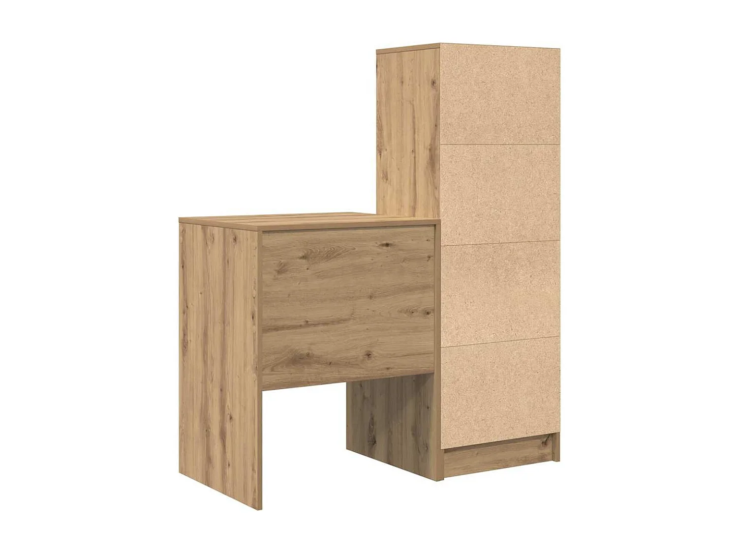 Bureau avec tiroir 2 pcs Chêne artisanal