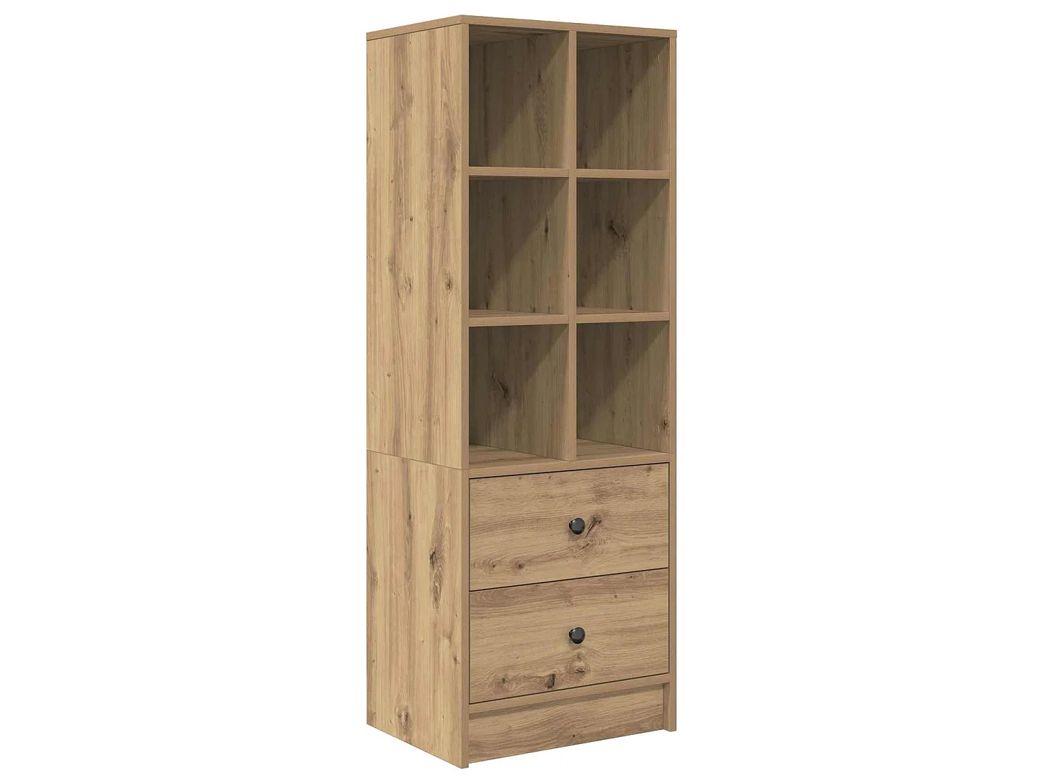 Schreibtisch mit Schubladen mit Regal 2 pcs Artisan-Eiche
