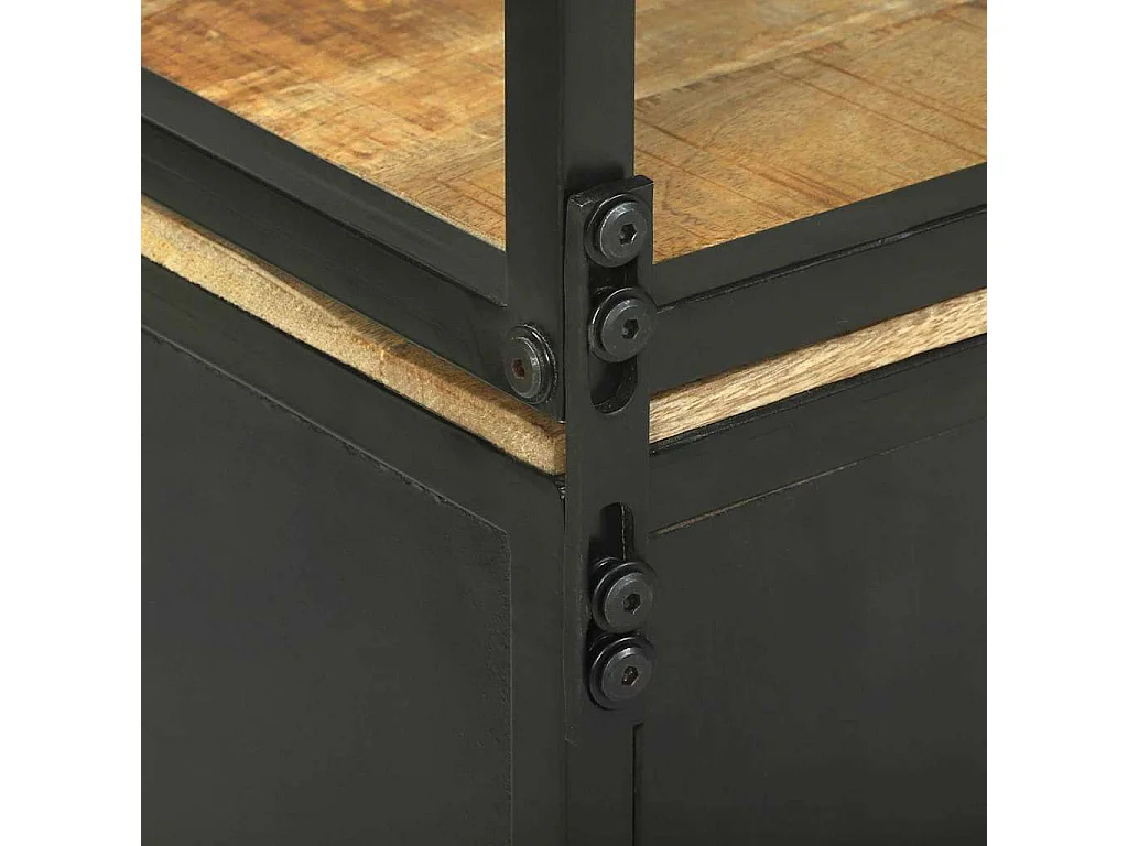 Haut Armoire Marron 70 x 35 x 180 cm Bois de manguier massif