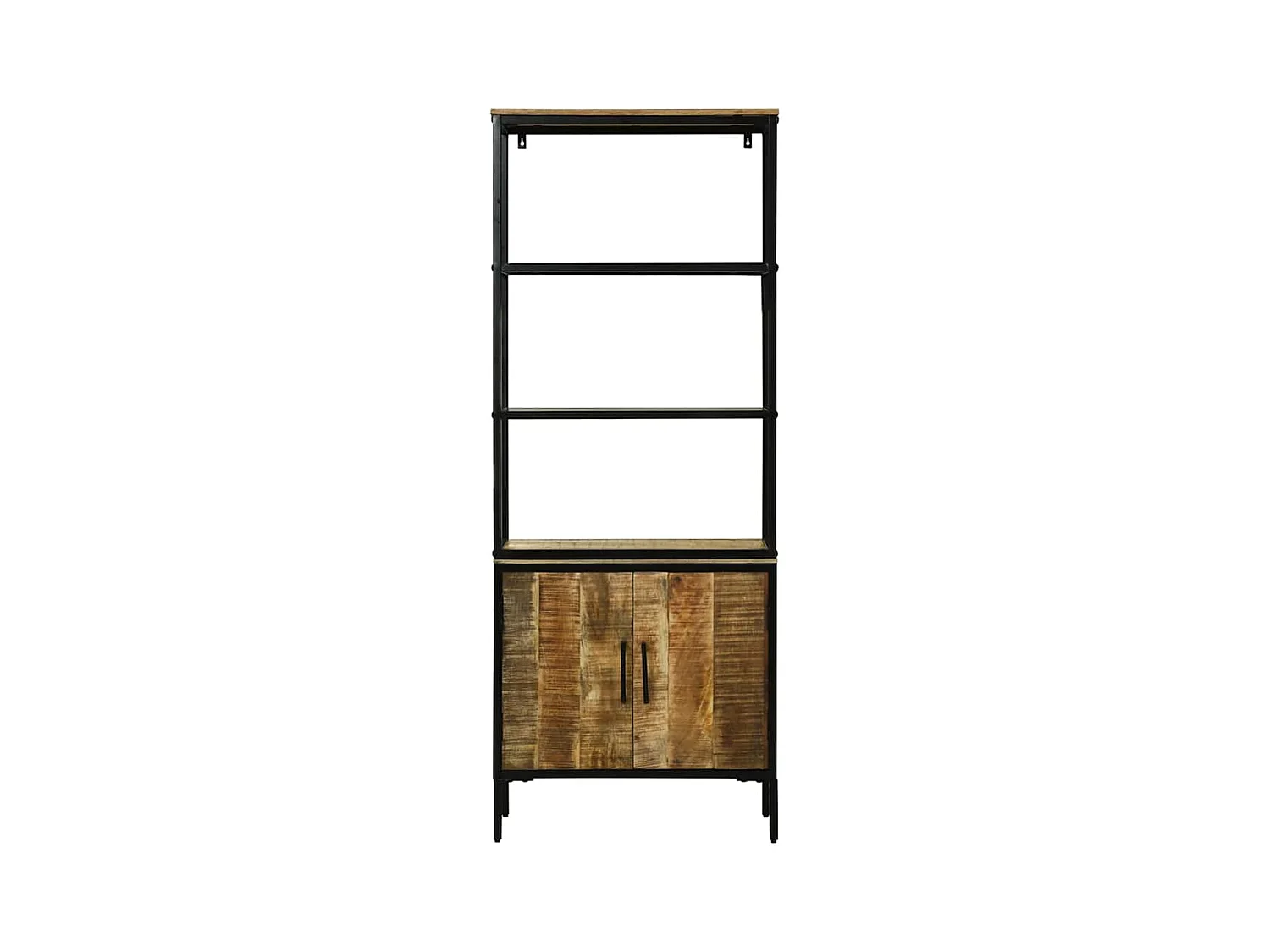 Hochboard Braun 70 x 35 x 180 cm Massivholz Mango