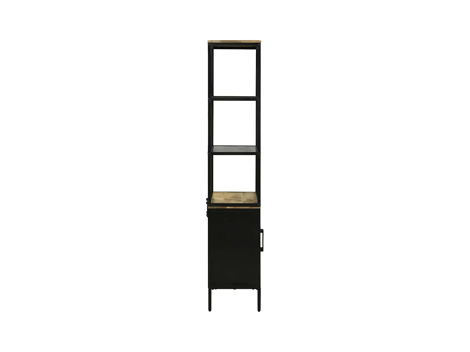 Hochboard Braun 70 x 35 x 180 cm Massivholz Mango